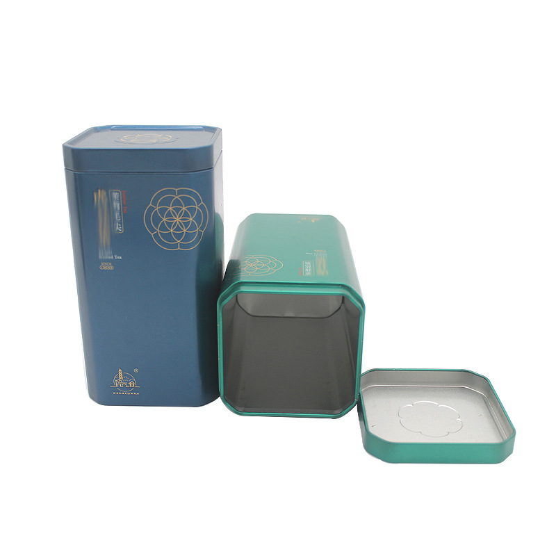 八角形状茉莉花茶茶叶铁盒 绿茶红茶铁盒铁罐批发工厂