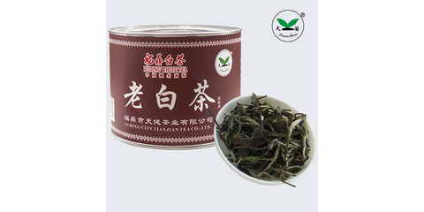 2009福鼎白茶白牡丹罐装陈年老白茶天健茶叶
