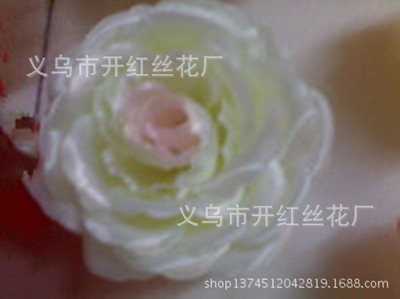 【厂家直销 批发兼零售 采购高质量高仿真中茶玫瑰花束花片花朵】价格,厂家,图片,人造仿真植物,义乌市开红丝花厂-