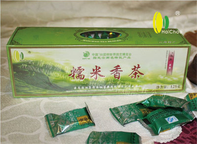 【工厂直销茶叶批发 海潮茶果 糯米香茶 绿茶 迷你小沱茶125g盒装】价格,厂家,图片,绿茶,云南海潮集团海潮茶果有限责任公司-